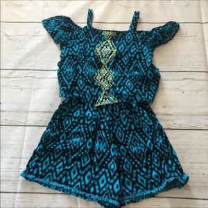 Justice girls shorts romper